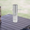thumbnail image 3 of Cheminée de Camping Argentée Design Réglable pour Adultes Extérieur 1Ensemble 8.7X2.4X2.4In, 3 of 8