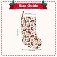 thumbnail image 3 of KLL Turkey And Thanksgiving2 for 18" Christmas Stocking Snowman Xmas Stocking Holiday Christmas Decoration Gifts for Family Kids, 3 of 8