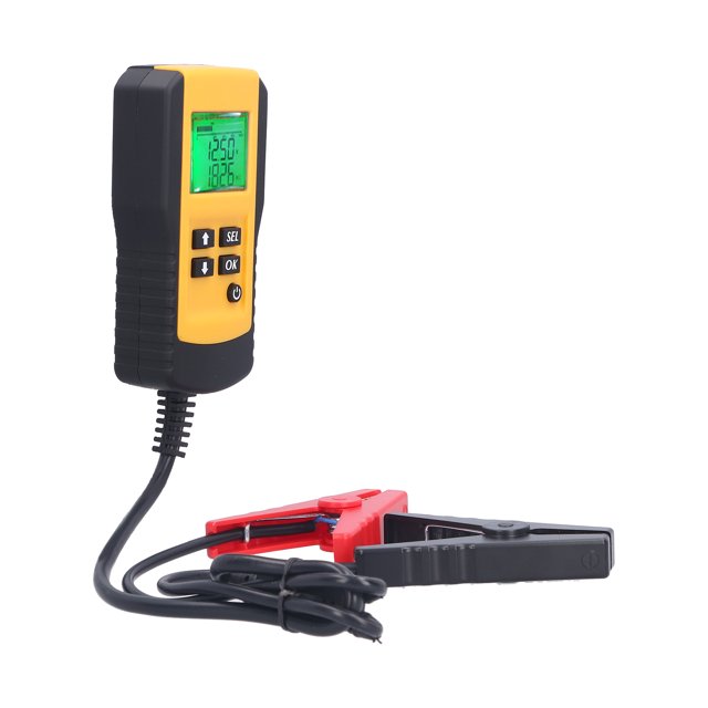 Testeur de Batterie, Écran LCD Rétroéclairé Testeur de Batterie Électrique pour Batterie 12V