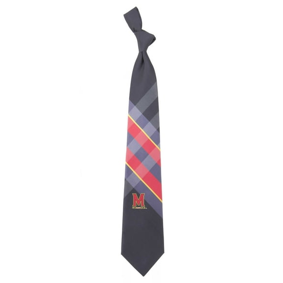 Men's Maryland Terrapins Woven Polyester Grid Tie