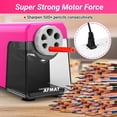 thumbnail image 5 of Heavy Duty Electric Pencil Sharpener, 6 Holes, Auto Stop Pencil Sharpeners Plug in, Classroom Pencil Sharpener for 6-11mm Pencils, Super Fast, Save Pencils, Teacher Must Have, PSX1, 5 of 12