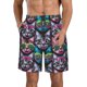 thumbnail image 1 of Balery Happy Kitten Faces Traje de Baño Estilo Hawaiano para Hombre, Shorts de Secado Rápido con Bolsillos-Small, 1 of 6