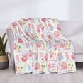 thumbnail image 3 of Honeii Cute Pig print throw blanket, crafted from cozy cotton flannel, offers versatile home decor as a bedding suitable for all seasons.-60"x50", 3 of 6