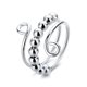 thumbnail image 1 of Anillo de cuentas redondas giratorias de doble capa, anillo de descompresión de ansiedad femenina, pulsera de moda con personalidad femenina, 1 of 5