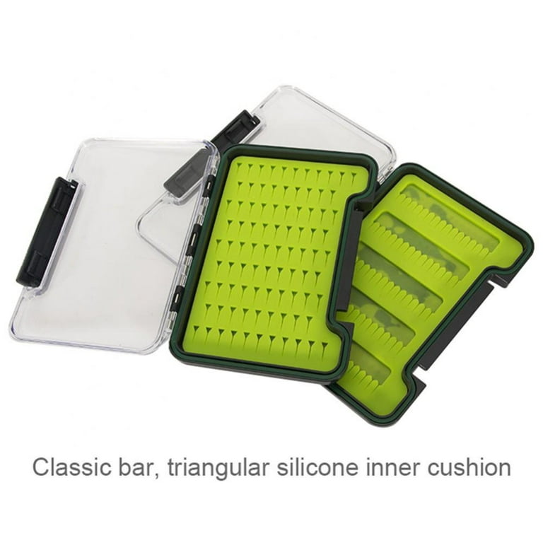 Fly Fishing Boxes Silicone Super Slim Fishing Storage Fishing Tackle Case  Waterproof Best Pocket Sizes