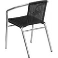 thumbnail image 5 of YEXJ Commercial Aluminum and Rattan Indoor-Outdoor Restaurant Stack Chair-1-Aluminum and Black, 5 of 7