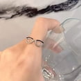 thumbnail image 4 of Anillo de gafas pequeñas ajustable Sunnimix Joyería Simple para fiesta festival Navidad mujer niña, 4 of 7