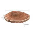 thumbnail image 3 of Maison Concepts Acacia Wood Live Edge Round Board With Stand (11.8L X 11.8W X 2H), 3 of 3