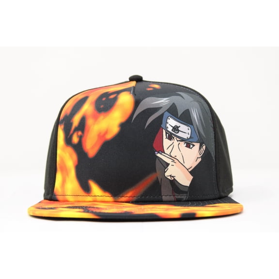Naruto Shippuden Adult Flat Bill Hat Itachi Uchiha Anime Officially Licensed One Size