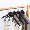 thumbnail image 3 of Cintres en Bois Naturel Solides Robustes et Durables pour l'Organisation de la Garde-Robe, 3 of 3