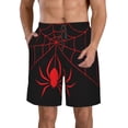 thumbnail image 1 of Fotbe Red Spider Trajes de Baño Estampados para Hombre, Shorts de Verano de Secado Rápido, Ropa de Playa, Bañadores-Small, 1 of 6