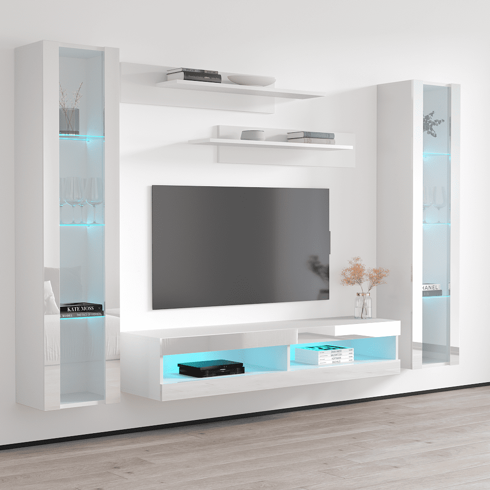 Fly AB2 34TV Wall Mounted Floating Modern Entertainment Center