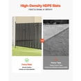 thumbnail image 3 of Double Wall Vertical Bottom Locking Privacy Slats with Wings for Chain Link Fence High Density HDPE Ideal for 6 Foot Garden and Farm Fence Black, 3 of 6