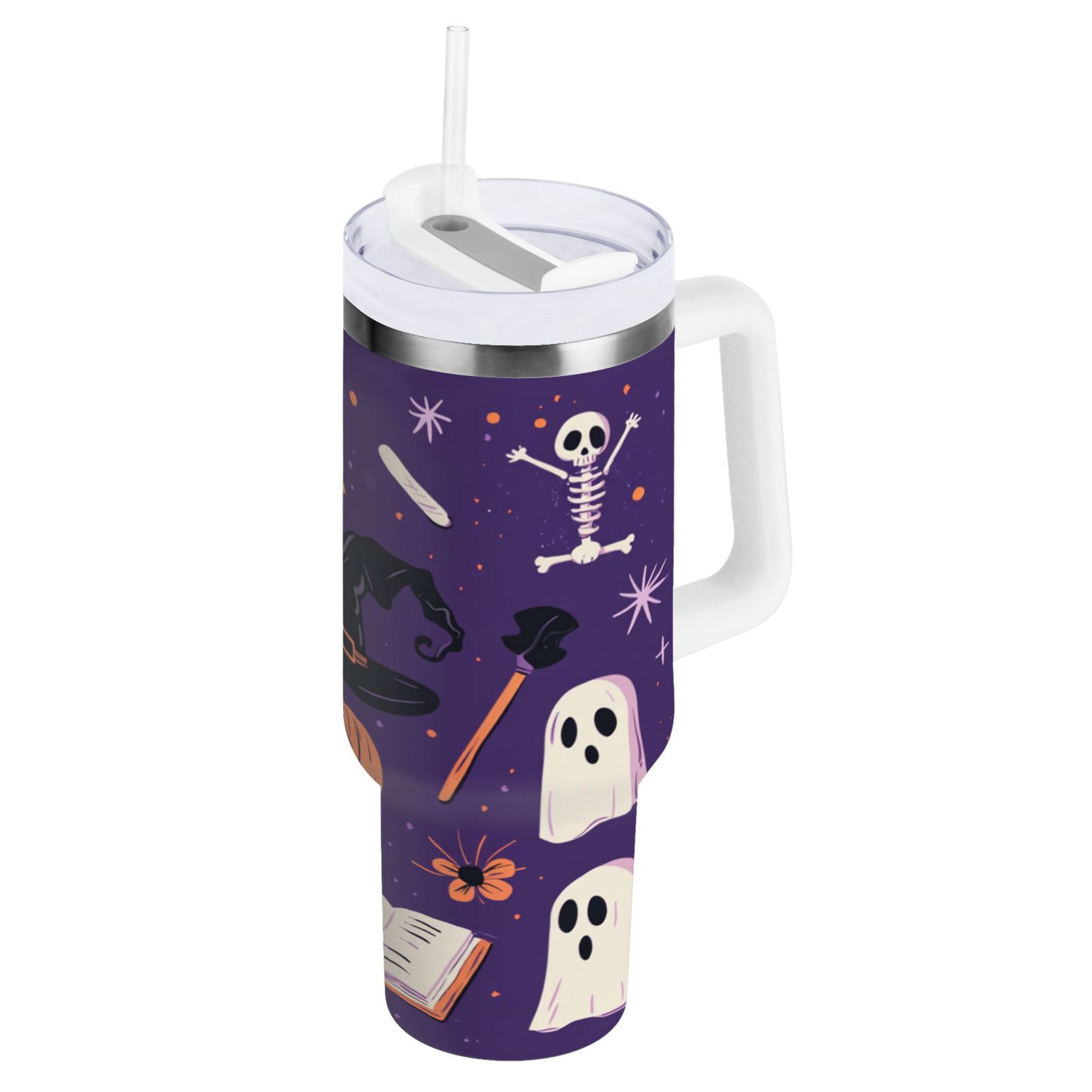Zak Designs 40oz Hello Kitty Halloween Straw Handle Tumbler