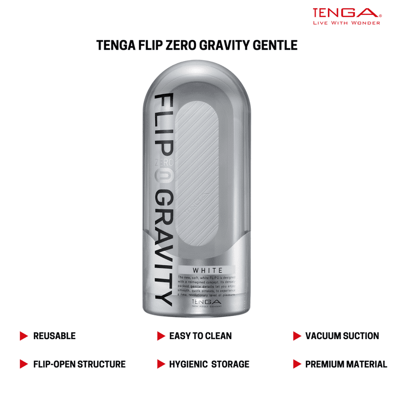 TENGA FLIP ZERO GRAVITY White Gentle Luxurious Flip Open