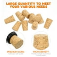 thumbnail image 7 of Gong 10pcs Wine Bottle Cork Stoppers Tapered Corks Leak-proof Bottle Plugs Wine Beer Bottle Stoppers, 7 of 7