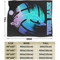 thumbnail image 3 of Custom Volleyball Blanket with Name for Women, Personalized Cool Volley Ball Themed Design Printed Throw Blankets for Teens Adults Lap, Chair Sofa, Giftable Blanket, 50"x 60", 3 of 5