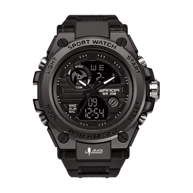 Reloj pulsera Sanda 739 BLOOSOM Correa de poliuretano negro