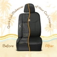 thumbnail image 6 of C&C Napa Leatherette 2 Front Seat Covers – Faux Leather Car Seat Protectors for Cars & Trucks – UV-Resistant, Easy to Clean, Semi-Universal Fit – Stylish Coastal Design for Summer Car Interior Upgrad, 6 of 10