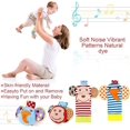 thumbnail image 3 of Ballery Baby Wrist and Foot Rattle Rattle, 4Pcs Foot and Wrist Rattle Set Baby Rattles Wrist and Foot Rattle Montessori Education Toys for 0-6 Months, 3 of 5