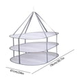 thumbnail image 3 of Drying Rack,Clothes Drying Basket 24'' Folding Hanging Dry Net Mesh Dryer,Breathable Mesh Storage Basket for Clothes Drying Household, 3 of 6