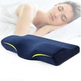 thumbnail image 1 of Almohada ortopédica con memoria para el dolor de cuello y protección del cuello, almohada de espuma de memoria de rebote lento, almohada Cervical para el cuidado de la salud, 1 of 5