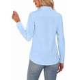 thumbnail image 5 of Vividaire Button Down Shirts for Women Long Sleeve Loose Fit Stretch Wrinkle Free Work Office Casual Blouses Top, 5 of 6