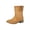 Brown, variant on Women's Wide Calf B𝗈𝗈𝑡𝑠 Round Toe Chun𝗄𝗒 Booties Casual L𝗈w Block Heel Boot Cozy Pull On Ankle Booties with Buckle Strap Detail, Fashion Fall Winter Ladies Shoes for Outdoor