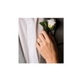 thumbnail image 4 of 1/5 Carat (Ctw) Diamond Wedding Semi-Eternity Ring in 14k White Gold for Women, 4 of 6