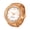 Rose gold, variant on Men Women Elastic Band Finger Watch: Round Simple Dial Quartz Ring Stretch Strap Watches for Mother's Day