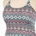 thumbnail image 5 of Hanna Nikole Women's Tankini Swimsuits Geometric patterns Tummy Control Plus Size Bathing Suit 2 Piece Padded Tops+High Waist Briefs Swimwear, 5 of 8