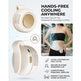thumbnail image 2 of Portable Silent Mini Bladeless Design Electric Fan, Clip-On Wearable Fan for Shirt & Waist, 3-Speed USB Rechargeable Personal Cooling Fan for Travel Outdoor Office, 2 of 5