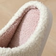 thumbnail image 6 of Xfvqtps Womens Furry Slippers Large Size Soft Fleece Cute Cartoon Love Memory Foam Soft Sole Comfortable Non-Slip Warm Winter Home Slippers Pink, 6 of 9