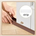 thumbnail image 6 of NOGIS 37" Under Door Draft Stopper, Bottom Seal Weather Stripping - Removable and Washable Insulation Noise Dustproof Strip Bottom Door Weather Stripping (White,L Size), 6 of 8