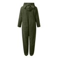 thumbnail image 6 of Womens Onesie Pajamas,Winter Warm Hooded Jumpsuit Loungewear Zip Up Sleepwear Plus Size, 6 of 6