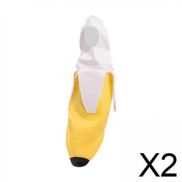 Disfraz de vestido de plátano,Disfraz divertido de plátano para fiesta de disfraces,Accesorios para disfraz de Halloween de Banana Suit,Disfrazarse con capucha para Halloween Juegos de rol