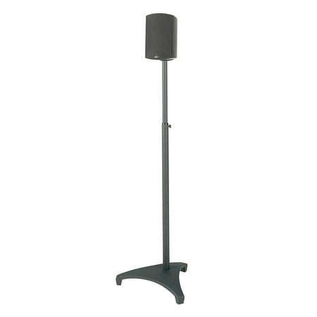 Sanus - 28" to 42" Adjustable Height Speaker Stands for Satellite Speaker (2-pack) - Black
