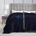 thumbnail image 4 of Lockheed Martin Fleece Blanket, Very Soft Microfiber Flannel Blanket for Couch Warm and Cozy for All Seasons, Black, 4 of 6
