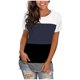 thumbnail image 2 of Pntutb Moda Mujer Verano Manga Corta Estampado Casual Camiseta Blusa Pntutb Pntutb-4924, 2 of 6