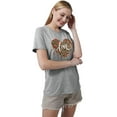 thumbnail image 3 of Anbech Love T Shirts Short Sleeve Leopard Graphic Tees Round Neck Funny Summer Tops, 3 of 6