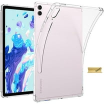 Dteck Clear Case for Samsung Galaxy Tab S10 FE Plus 13.1 Inch 2025, Anti-Yellowing Transparent Shockproof Slim Tablet Cover with Soft TPU, Support S Pen Wireless Charging, Clear