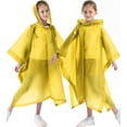 thumbnail image 6 of 2 Pack Raincoats for Kids, Borogo Kids Rain Jacket Reusable Emergency Rain Ponchos with with Big Hood Rain Coats for Boys and Girls, 6 of 6