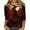 Wine Red, variant on YLHFASHION 2025 Halloween Shirts For Women 3/4 Sleeve Witch Graphic Tees Festival Tops Crew Neck Top Summer Savings Clearance Women's Long sleeve T-shirt