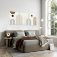 thumbnail image 2 of Abstract Boho Wall Art Set of 3, Mid-Century Modern Wall Prints, Framed Canvas Wall Art for Living Room, Minimalist Neutral Beige Brown Geometry Artwork Paintings, Modern Boho Room Decor Ready To Hang, 2 of 5