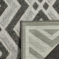 thumbnail image 4 of SAFAVIEH Cottage Lorin Geometric Chevron Indoor/Outdoor Area Rug Dark Grey/Light Grey, 4' x 6', 4 of 7