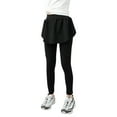 thumbnail image 2 of Huanglei Girls Yoga Active Leggings Kids Flowy Skorts Tight Yoga Pants 2 In 1 Running Tennis Skirt Pants, 2 of 6
