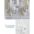 thumbnail image 3 of Yellow Gray Tie Up Curtains for Windows 63 Inch Length Balloon Curtains Kitchen Adjustable Balloon Window Shade Rustic Vintage Shabby Mottled Wood Grain Tie Up Valance Bathroom Curtain Window 42"x63", 3 of 6