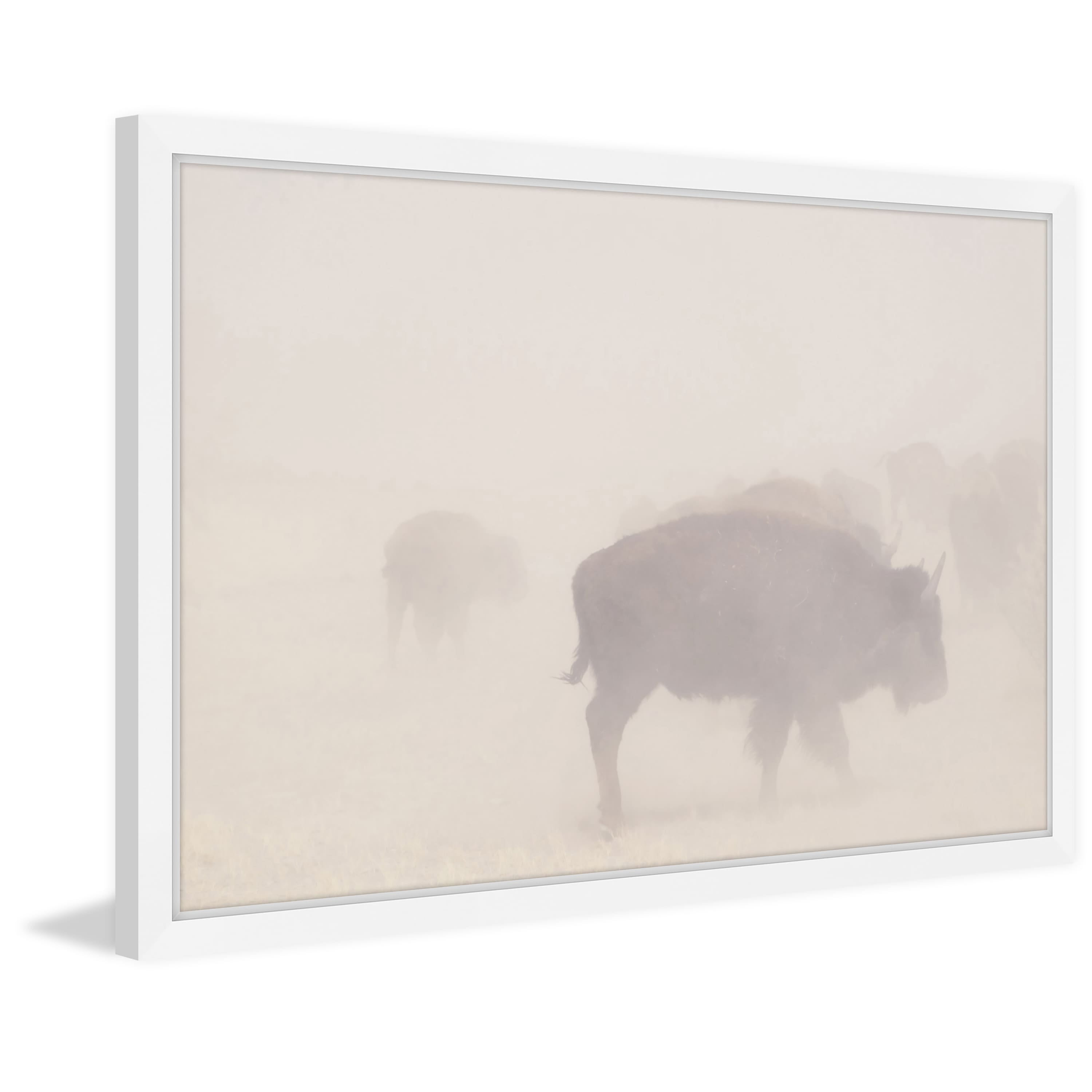 Marmont Hill "Herd in the Fog" Framed Painting Print