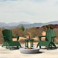thumbnail image 4 of WestinTrends Dylan Outdoor Adirondack Chair With Ottoman And Side Table 5-Piece Set, Dark Green, 4 of 17