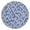 Blue Daisy Flower, variant on Blue Daisy Flower Pattern Round Fitted Tablecloth with Elastic Edge,Dining Table Cover Waterproof,Outdoor Round Tablecloth for Camping,Dining,Indoor and Outdoor